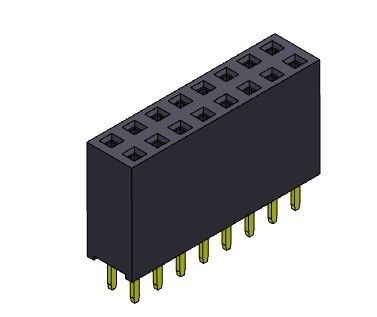 女性ヘッダーのコネクター2.54mmの二重列のすくいのタイプ2 *2PINへの2*40PIN H=11.00mm