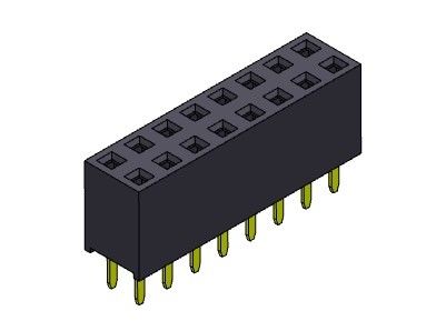 女性ヘッダーのコネクター2.54mmの二重列のすくいのタイプ2 *2PINへの2*40PIN H=7.10mm