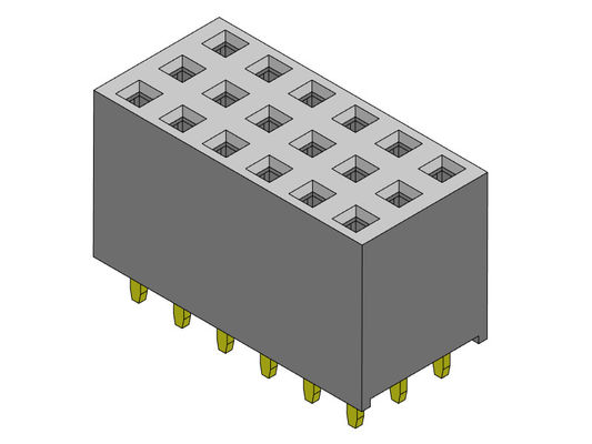 三重の列のすくいは女性のピン コネクタに2.54 Mm 3*3PINに3*40PINをタイプする
