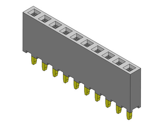 女性ヘッダーのコネクター2.00mmの単一の列のすくいのタイプ1 *2PINへの1*40PIN H=6.35mm