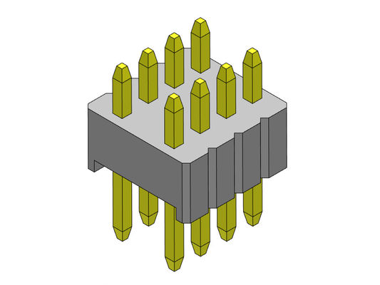 1.27mm セリゼピンヘッダ接続 双列直線型 1.27*2.54mm 2*2PIN〜2*50PIN SQ0.46mm