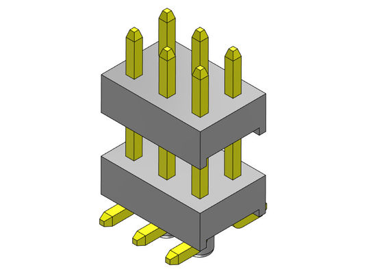 Pinヘッダーのコネクター2.54mmの止め釘2*2PINへの2*40PINとの二重列SMTのタイプ