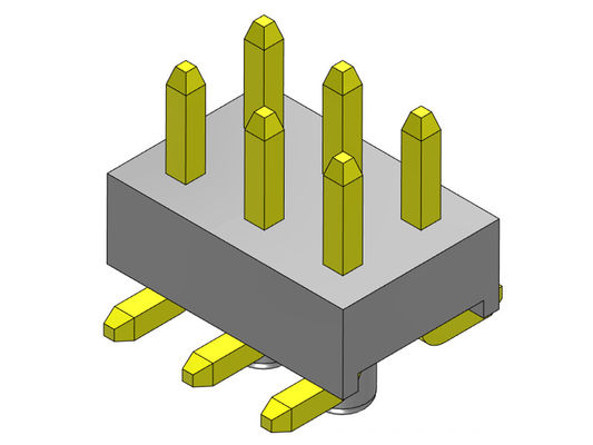Pinヘッダーのコネクター2.54mmの止め釘2*2PINへの2*40PIN H=2.54MMが付いている二重列SMTのタイプ