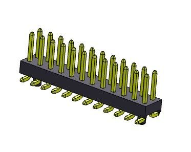 Pinヘッダーのコネクター2.54mmの止め釘2*2PINへの2*40PIN H=2.54MMが付いている二重列SMTのタイプ