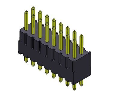 Pinヘッダーのコネクター2.54mmの二重列のすくいのタイプ2 *2PINへの2*40PIN H=7.40MM
