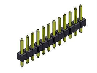 Pinヘッダーのコネクター2.54mmの単一の列のすくいのタイプ1 *2PINへの1*40PIN H=2.54MM