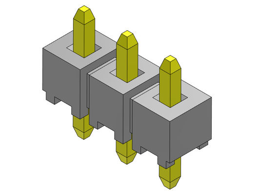 Pinヘッダーのコネクター2.54mmの単一の列のすくいのタイプ1 *2PINへの1*40PIN H=2.54MM