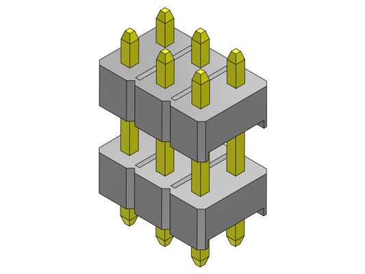 Pinヘッダー1000MΩ 2.54mmの二重列のすくいのタイプ2 *2PINへの2*40PIN H=2.54MM