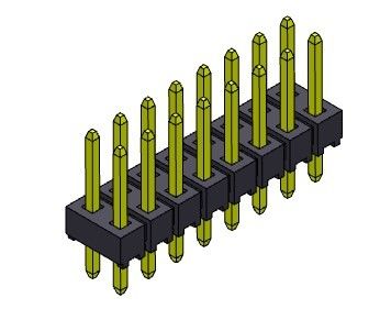 Pinヘッダーのコネクター2.54mmの二重列のすくいのタイプ2 *2PINへの2*40PIN H=2.54MM
