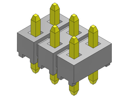 Pinヘッダーのコネクター2.54mmの二重列のすくいのタイプ2 *2PINへの2*40PIN H=2.54MM