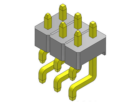 Pinヘッダーのコネクター2.54mmの単一の列SMTのタイプ2 *2PINへの2*40PIN H=2.54MM