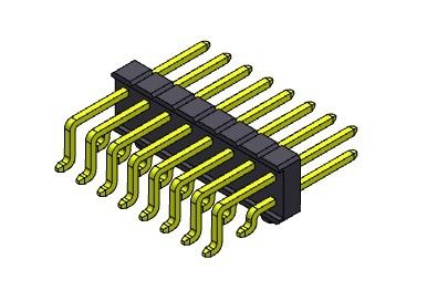 Pinヘッダーのコネクター2.54mmの止め釘2*2PINへの2*40PIN H=2.54MMが付いている単一の列SMTのタイプ