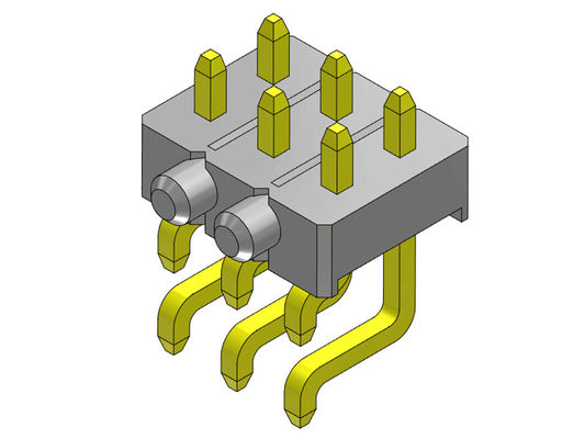 Pinヘッダーのコネクター2.54mmの止め釘2*2PINへの2*40PIN H=2.54MMが付いている単一の列SMTのタイプ