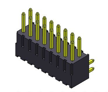 2.54mmの単一の列のR/AタイプPinヘッダーのコネクター2*2PINへの2*40PIN H=7.40MM