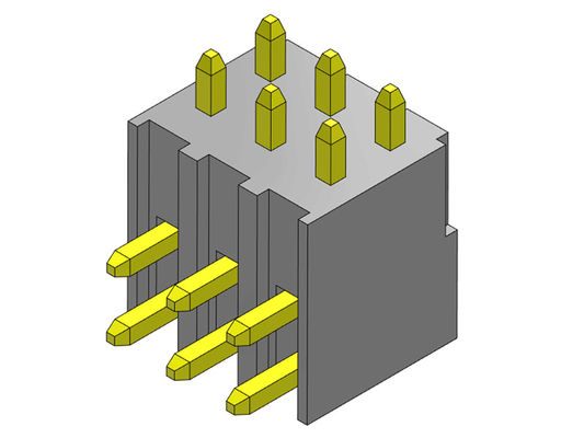 2.54mmの単一の列のR/AタイプPinヘッダーのコネクター2*2PINへの2*40PIN H=7.40MM