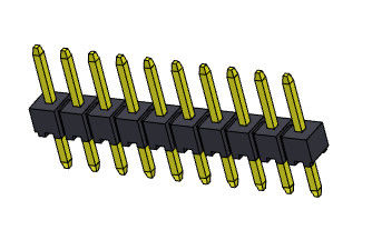 Pinヘッダーのコネクター2.00mmの単一の列のすくいのタイプ1 *2PINへの1*40PIN H=2.00MM