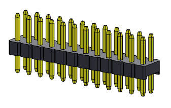 Pinヘッダーのコネクター2.00mmの二重列のすくいのタイプ2 *2PINへの2*40PIN H=2.00MM