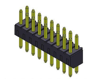 2.00mm PCBヘッダーのコネクターの二重列のすくいのタイプ2 *2PINへの2*40PIN H=4.00MM