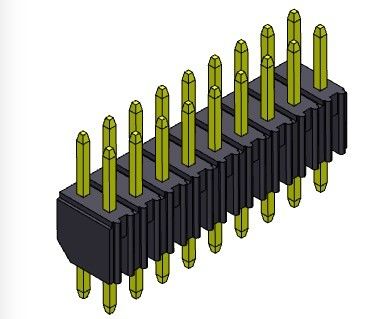 2.00mm PCBヘッダーのコネクターの二重列のすくいのタイプ2 *2PINへの2*40PIN H=4.00MM