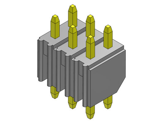 2.00mm PCBヘッダーのコネクターの二重列のすくいのタイプ2 *2PINへの2*40PIN H=4.00MM