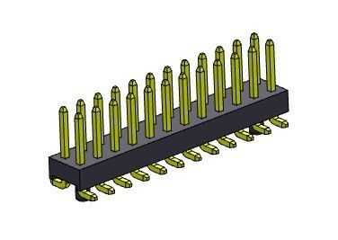 Pinヘッダーのコネクター2.00mmの二重列SMTのタイプ2 *2PINへの2*40PIN H=2.00MM