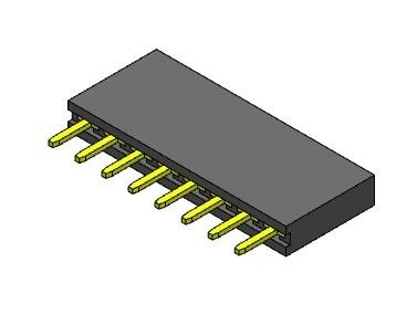 2.54mmの単一の列のすくい女性ヘッダーのコネクター1*2PINへの1*40PIN H=8.50mm