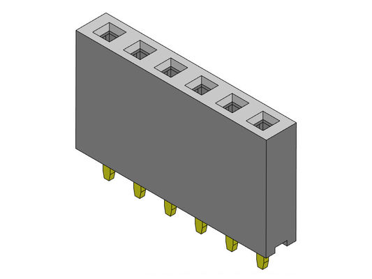 2.54mmの単一の列のすくい女性ヘッダーのコネクター1*2PINへの1*40PIN H=8.50mm