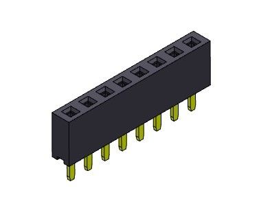 2.54mm PCBヘッダーのコネクターの単一の列のすくいのタイプ コネクター1*2PINへの1*40PIN