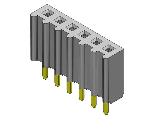 女性ヘッダーのコネクター2.54mmの単一の列のすくいのタイプ1 *2PINへの1*40PIN H=8.50mm