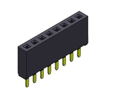 女性ヘッダーのコネクター2.54mmの単一の列のすくいのタイプ1 *2PINへの1*40PIN H=8.50mm
