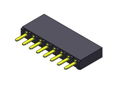 女性ヘッダーのコネクター2.54mmの単一の列のすくいのタイプ1 *2PINへの1*40PIN H=8.50mm