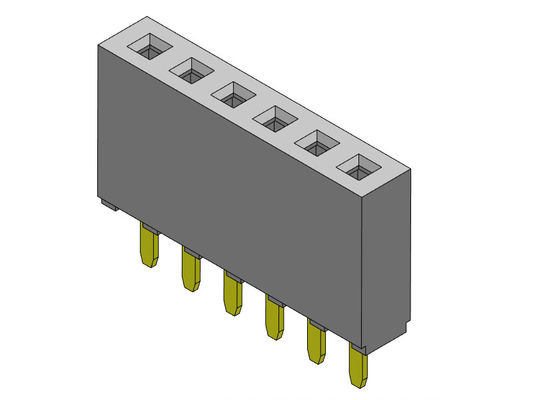女性ヘッダーのコネクター2.54mmの単一の列のすくいのタイプ1 *2PINへの1*40PIN H=8.50mm