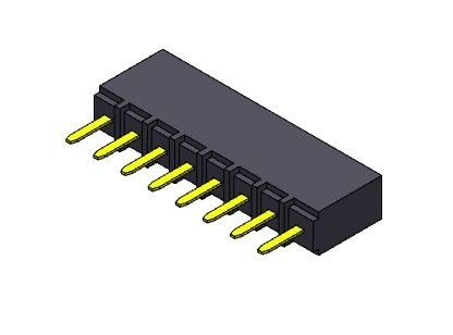 女性ヘッダーのコネクター2.54mmの単一の列のすくいのタイプ1 *2PINへの1*40PIN H=6.80mm