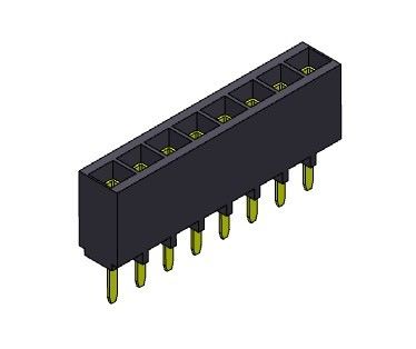 女性ヘッダーのコネクター2.54mmの単一の列のすくいのタイプ1 *2PINへの1*40PIN H=6.80mm