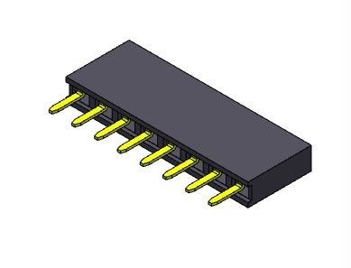 女性ヘッダーのコネクター2.54mmの単一の列のすくいのタイプ1 *2PINへの1*40PIN H=7.10mm