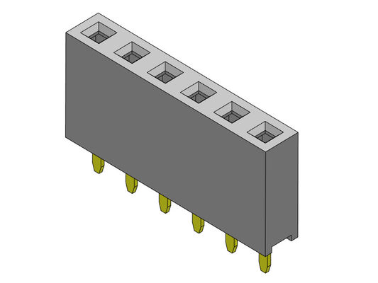 女性ヘッダーのコネクター2.54mmの単一の列のすくいのタイプ1 *2PINへの1*40PIN H=7.10mm