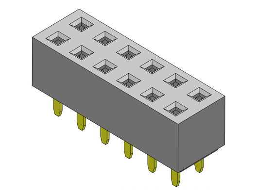 女性ヘッダーのコネクター2.54mmの二重列のすくいのタイプ2 *2PINへの2*40PIN H=5.00mm