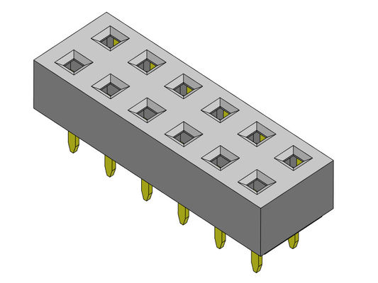 女性ヘッダーのコネクター2.54mmの二重列のすくいのタイプ2 *2PINへの2*40PIN H=3.50mm