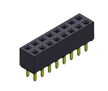 女性ヘッダーのコネクター2.54mmの二重列のすくいのタイプ2 *2PINへの2*40PIN H=5.60mm