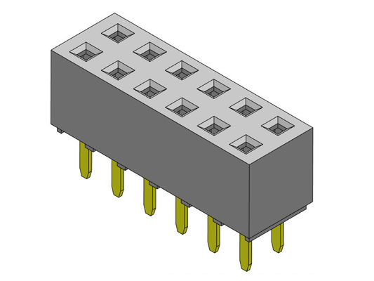 女性ヘッダーのコネクター2.54mmの二重列のすくいのタイプ2 *2PINへの2*40PIN H=5.60mm