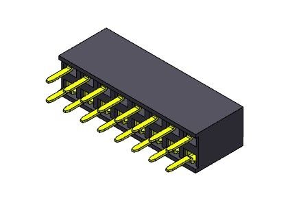 女性ヘッダーのコネクター2.54mmの二重列のすくいのタイプ2 *2PINへの2*40PIN H=7.10mm