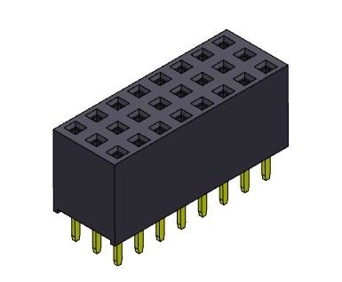 三重の列のすくいは女性のピン コネクタに2.54 Mm 3*3PINに3*40PINをタイプする