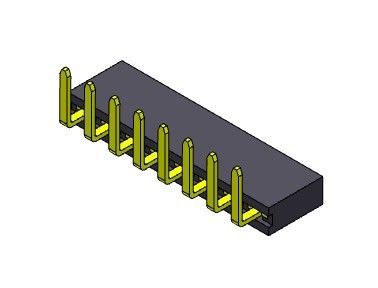 女性ヘッダーのコネクター2.54mmの直角のすくいのタイプ1 *2PINへの1*40PIN H=5.70mm