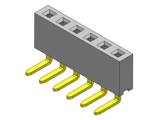 女性ヘッダーのコネクター2.54mmの直角のすくいのタイプ1 *2PINへの1*40PIN H=5.70mm
