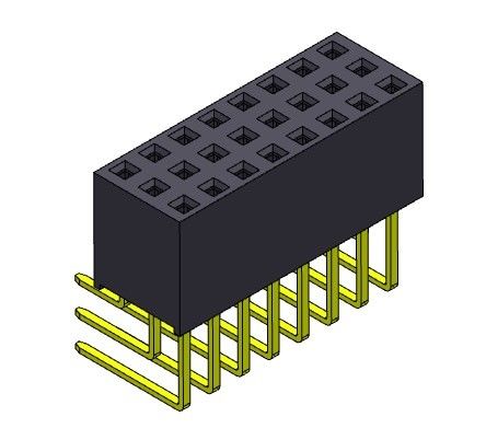 女性PCBヘッダーのコネクター2.54mmの三重の列のR/Aすくいのタイプ3*3PINへの3*40PIN