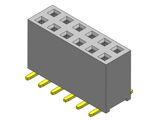 SMTはサーキット ボード ヘッダーのコネクターに2.54mm 2*2PINに2*40PIN H=8.50mmをタイプする
