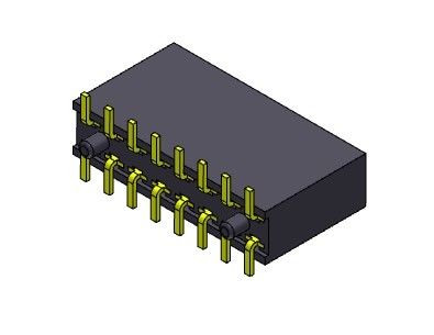 女性ヘッダーのコネクター2.54mmの二重列SMTのタイプ2 *2PINへの2*40PIN H=11.00mm