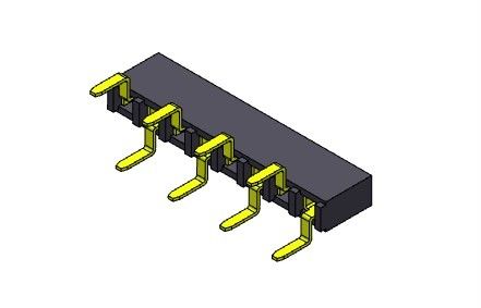 女性ヘッダーのコネクター2.54mmの単一の列の二重記入項目のタイプ1 *2PINへの1*40PIN H=5.00mm
