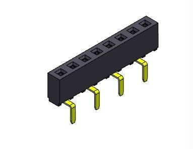 女性ヘッダーのコネクター2.54mmの単一の列の二重記入項目のタイプ1 *2PINへの1*40PIN H=5.00mm