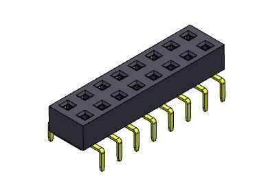 女性ヘッダーのコネクター2.54mmの二重列の二重記入項目のタイプ2 *2PINへの2*40PIN H=3.00mm